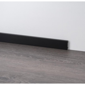Плинтус алюминиевый универсальный 60ммх10мм черный крашеный