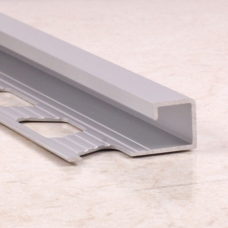 Алюминиевый профиль квадратный для плитки матовый